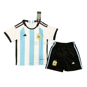 Maillot de Foot Argentine Domicile Coupe du monde 2022 - Enfant